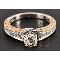 18kt White & Yellow Gold Diamond Ring