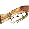 Image 8 : Tacked & Hide Covered Flint Lock Indian Gun
