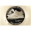 Image 2 : 1990-P EISENHOWER CENTENNIAL PROOF SILVER DOLLAR