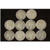 Image 1 : 10 ASSORTED 1940'S MERCURY DIMES