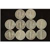 Image 2 : 10 ASSORTED 1940'S MERCURY DIMES