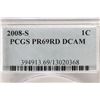 Image 3 : 2008-S LINCOLN CENT PCGS PR69RD DCAM