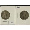 Image 1 : 1928 & 1929 STANDING LIBERTY QUARTERS