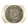 Image 1 : 2000 LIBERIA $10 JOHN F. KENNEDY BRILLIANT UNC