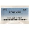 Image 3 : 1979 ROOSEVELT DIME PCGS MS66