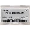 Image 3 : 2003-S JEFFERSON NICKEL PCGS PR69 DCAM