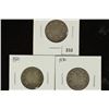 Image 1 : 1918, 1921 & 1930 CANADA SILVER 25 CENTS
