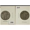 Image 1 : 1925 & 1927 STANDING LIBERTY QUARTERS