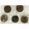 Image 1 : 5 ASSORTED 1 1/2'' DOUBLE EAGLE TOKENS PRESIDENTS
