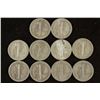 Image 2 : 10 ASSORTED MERCURY DIMES 1-1936 & THE REST ARE