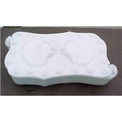 Milk Glass Shell Divided Box Imperial Glass #1456998