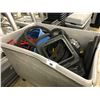 Image 1 : BIN OF MEDICINE BALLS, BOSU BALLS, FITNESS ROPES  AND MISC. FITNESS EQUIPMENT - BIN NOT INCLUDED