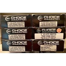 Choice Ammuniton 120 Rounds Custom Two Gun Safari Package in .375 & 7mm Rem Mag
