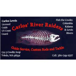 One (1) day two (2) person Fishing trip Featuring Salmon, Steelhead or Sturgeon