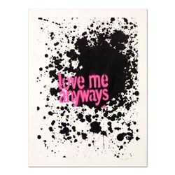 Padhia Avocado, "Love Me Anyways" Hand Painted Unique Variation Silkscreen, Numb