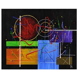 George Marlowe, "Seaborgium" Hand Signed Original Acrylic Painting on Canvas wit