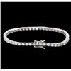 Image 2 : 14KT White Gold 4.49 ctw Diamond Tennis Bracelet