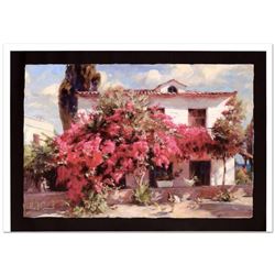 "Summer in the Country" Limited Edition Hand Embellished Giclee on Canvas by Mik