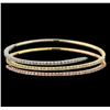 Image 1 : 2.67 ctw Diamond Bracelet - 14KT Tri Color Gold