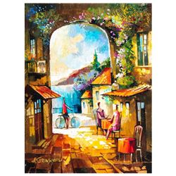 Alex Grinshpun, "Ladies Chit" Original Oil Painting on Canvas, Hand Signed with