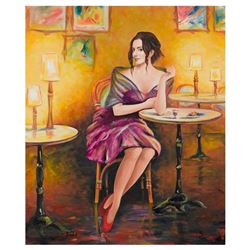 Taras Sidan, "Smile" Hand Signed Limited Edition Giclee on Canvas with Letter of