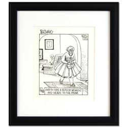 Bizarro! "Prom" is a Framed Original Pen & Ink Drawing, by Dan Piraro, Hand Sign