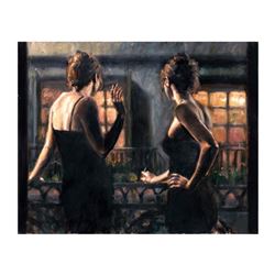 Fabian Perez, "Cenisientas Of/Night II" Hand Textured Limited Edition Giclee on