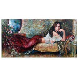 Igor Semeko, "Lonely Night" Hand Signed Limited Edition Giclee on Canvas with Le