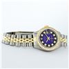 Image 4 : Rolex Ladies 2 Tone Blue Vignette VS Diamond Datejust Wristwatch