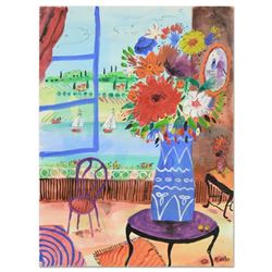 Shlomo Alter, Original Watercolor Painting, Hand Signed with Letter of Authentic