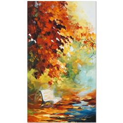 Leonid Afremov (1955-2019) "Respite Spot" Limited Edition Giclee on Canvas, Numb