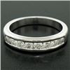 Image 3 : Classic Platinum .80 ctw Channel Set Round Brilliant VS Diamond Wedding Band Rin