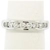 Image 4 : Classic Platinum .80 ctw Channel Set Round Brilliant VS Diamond Wedding Band Rin