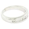 Image 6 : Classic Platinum .80 ctw Channel Set Round Brilliant VS Diamond Wedding Band Rin
