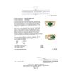 Image 5 : 1.35 ctw Oval Mixed Emerald And Round Brilliant Cut Diamond Ring - 14KT Yellow G