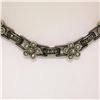 Image 3 : Judith Jack 16" Sterling Silver Marcasite Flower Cluster Chain Necklace w/ Box