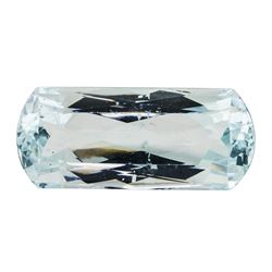 30.40 ct.Natural Rectangle Cushion Cut Aquamarine