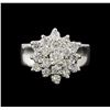 Image 2 : 14KT White Gold 1.55 ctw Diamond Ring