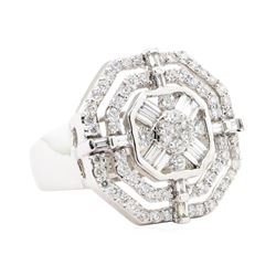 1.70 ctw Diamond Ring - 14KT White Gold