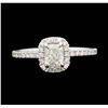 Image 2 : 14KT White Gold 1.01 ctw Diamond Wedding Ring