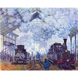 Claude Monet - Saint Lazare Station in Paris, Arrival of a Train