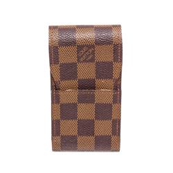 Louis Vuitton Damier Ebene Canvas Leather Cigarette Holder Case