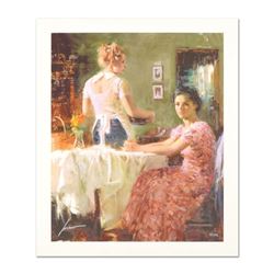 Pino (1939-2010) "Sharing Moments" Limited Edition Giclee. Numbered and Hand Sig