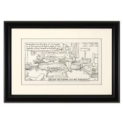 Bizarro, "Mrs Potato Head" is a Framed Original Pen & Ink Drawing by Dan Piraro,