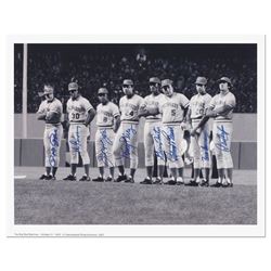 "Big Red Machine Line-Up" is a Lithograph Signed by the Big Red Machine's Starti