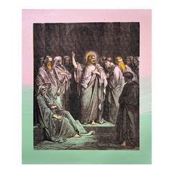 Steve Kaufman (1960-2010), "Jesus in the Temple" Hand Signed and Numbered Limite