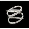 Image 1 : 0.95 ctw Diamond Ring - 14KT White Gold