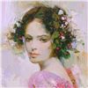 Image 2 : Pino (1939-2010), "Lily" Artist Embellished Limited Edition on Canvas, AP Number