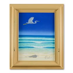 Dan Mackin, "Direct Flight" Framed Original Oil Painting on Canvas Hand Signed w