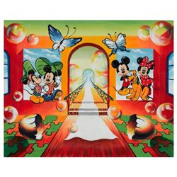 Alexander Astahov, "White Carpet" Hand Signed Original Oil on Canvas; COA